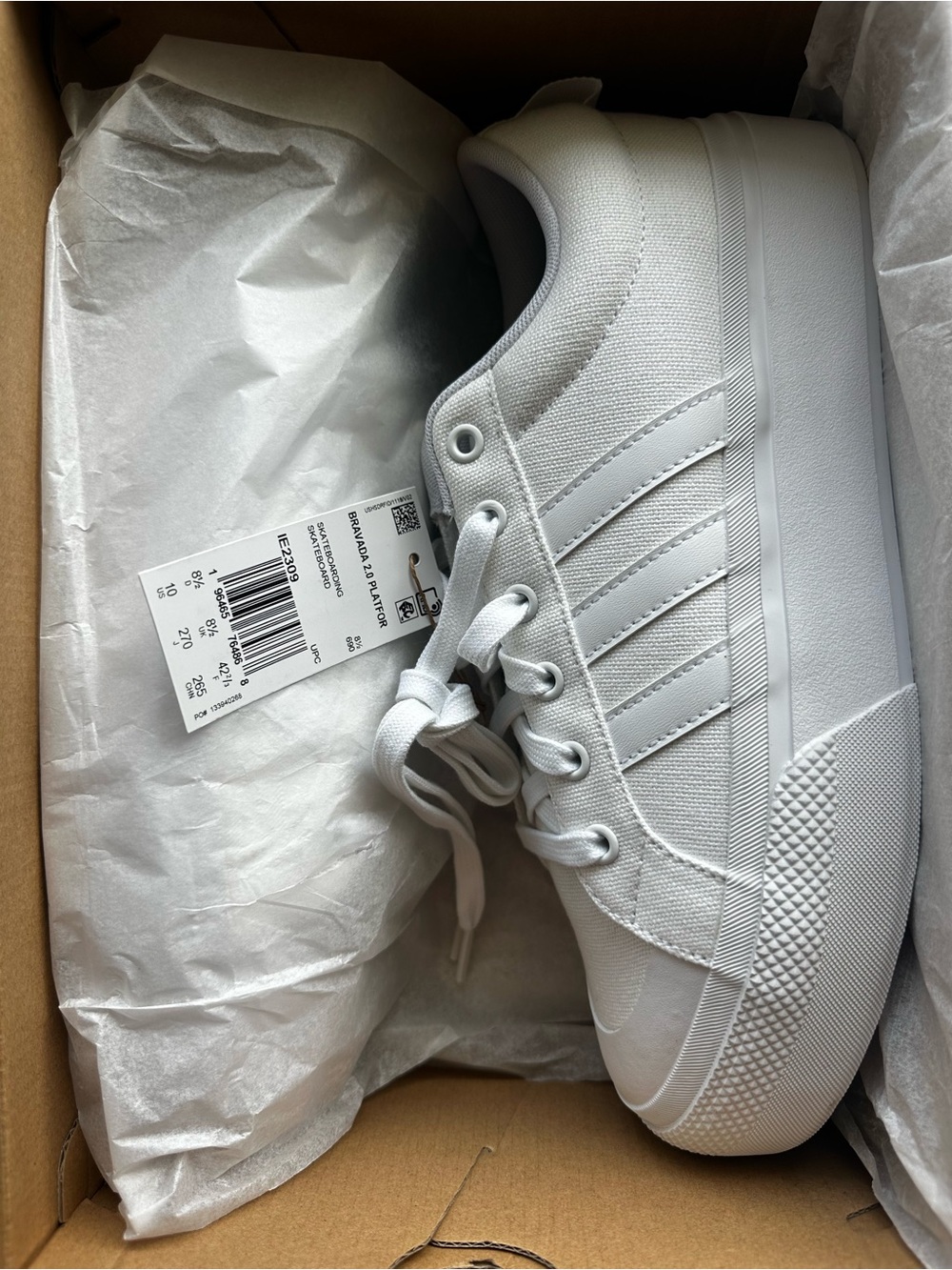 NEW White Adidas Platform Shoes - Women’s